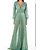 Vestido Longo Atena Verde Seco Claro - Imagem 3