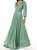 Vestido Longo Atena Verde Seco Claro - Imagem 2
