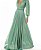 Vestido Longo Atena Verde Seco Claro - Imagem 1