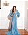 Vestido Longo Atena Azul Celeste - Imagem 1