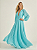 Vestido Longo Atena Azul Tiffany - Imagem 2