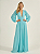 Vestido Longo Atena Azul Tiffany - Imagem 4