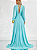 Vestido Longo Atena Azul Tiffany - Imagem 5