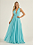 Vestido Longo Atena Azul Tiffany - Imagem 3