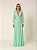 Vestido Longo Atena Verde Menta - Imagem 1