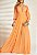 Vestido Longo Atena Laranja Claro - Imagem 1