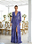 Vestido Longo Romana Estampado Roxo - Imagem 1