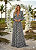 Vestido Longo Romana Estampado Preto - Imagem 2