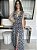 Vestido Longo Romana Estampado Preto - Imagem 5