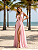 Vestido Longo Hillary Rosa - Imagem 1