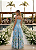 Vestido Longo Estampado da Vinci Azul Serenity - Imagem 2