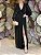 Vestido Longo Bruna Preto com Dourado - Imagem 1