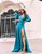 Vestido Longo Ana Azul Petróleo - Imagem 1