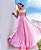 Vestido Longo Plissado Antonella Rosa - Imagem 1