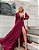 Vestido Longo Cler Marsala - Imagem 1