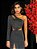 Vestido Longo Lurex Globe Preto - Imagem 4