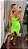 Vestido Midi em Prada Sculp Marrie Verde Neon - Imagem 3