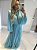 Vestido Longo Kelly Azul Tiffany - Imagem 5