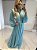 Vestido Longo Kelly Azul Tiffany - Imagem 2