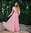 Vestido Longo Atena Rosa - Imagem 1