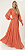 Vestido Longo Atena Coral - Imagem 1