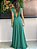 Vestido Longo Sáfira Verde Bandeira - Imagem 2