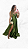 Vestido Longo Beatrice Verde Oliva - Imagem 1