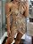 Vestido Curto em Micro Tule Gabriela Dourado - Imagem 3