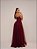 Vestido Longo Laço Vicenza Marsala - Imagem 3