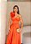 Vestido Longo Flora Laranja - Imagem 3