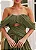 Vestido Longo Drapeado Verde Oliva - Imagem 3