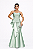 Vestido Longo Zibeline Laura Verde Menta - Imagem 1