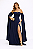 Vestido Longo Zeus Azul Marinho - Imagem 1