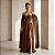 Vestido Longo Zeus Marrom - Imagem 1