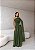 Vestido Longo Versailles Verde Oliva - Imagem 1