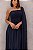 Vestido Longo Versailles Azul Marinho - Imagem 5