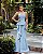 Vestido Longo Zibeline Laura Azul serenity - Imagem 1
