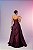 Vestido Longo Zibeline Arabella Vinho - Imagem 3