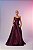 Vestido Longo Zibeline Arabella Vinho - Imagem 1