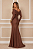 Vestido manga longa Serafina Marrom - Imagem 2