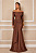 Vestido manga longa Serafina Marrom - Imagem 3