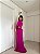 Vestido Longo Ombro Só Vercelli Fúcsia - Imagem 4
