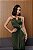 Vestido Longo Tomara que caia Plissado Sarah Verde Oliva - Imagem 3