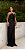 Vestido longo tomara que caia Plissado Sarah Preto - Imagem 2