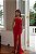 Vestido Longo Tomara que caia Plissado Sarah Vermelho - Imagem 1