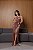 Vestido longo tomara que caia Plissado Sarah Mocha Mousse - Imagem 1