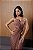 Vestido longo tomara que caia Plissado Sarah Mocha Mousse - Imagem 4
