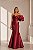 Vestido Zebeline Dominique Vinho - Imagem 1