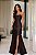 Vestido Longo Zebeline Magnólia Marrom - Imagem 1