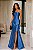 Vestido Longo Zebeline Magnólia Azul Petróleo - Imagem 1